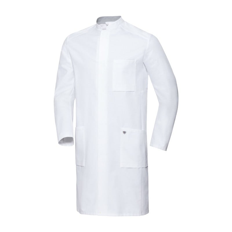 Men's Lab Coat with Stand-Up Collar 58N