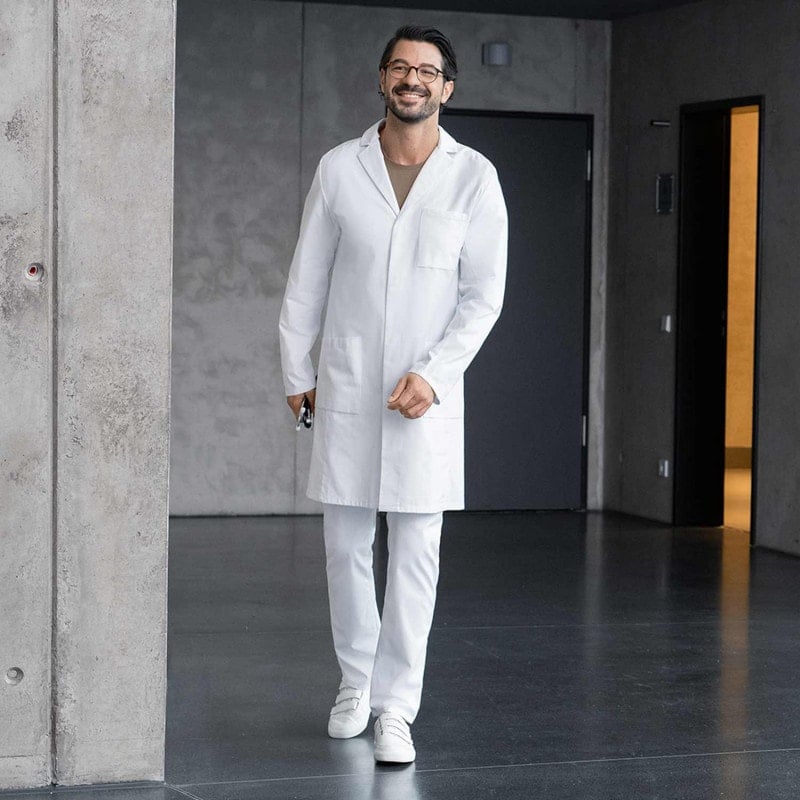 Men's Slim-Fit Lab Coat 48N