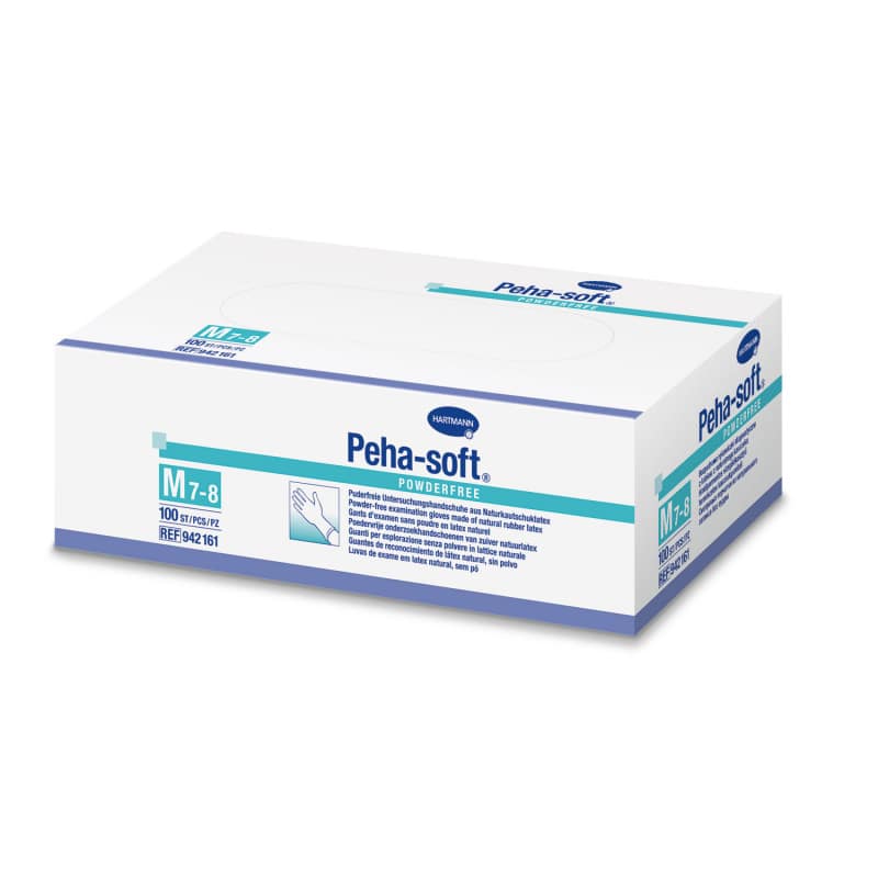 Peha-soft - Powder-free Latex Gloves Size M