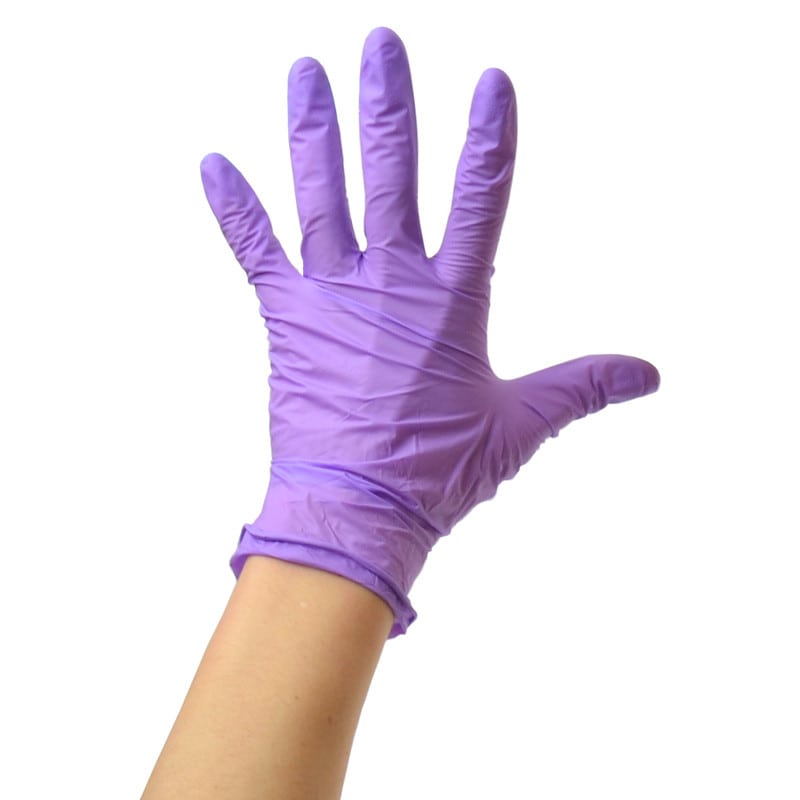 Unigloves Pearl Nitrile Gloves Violet | M