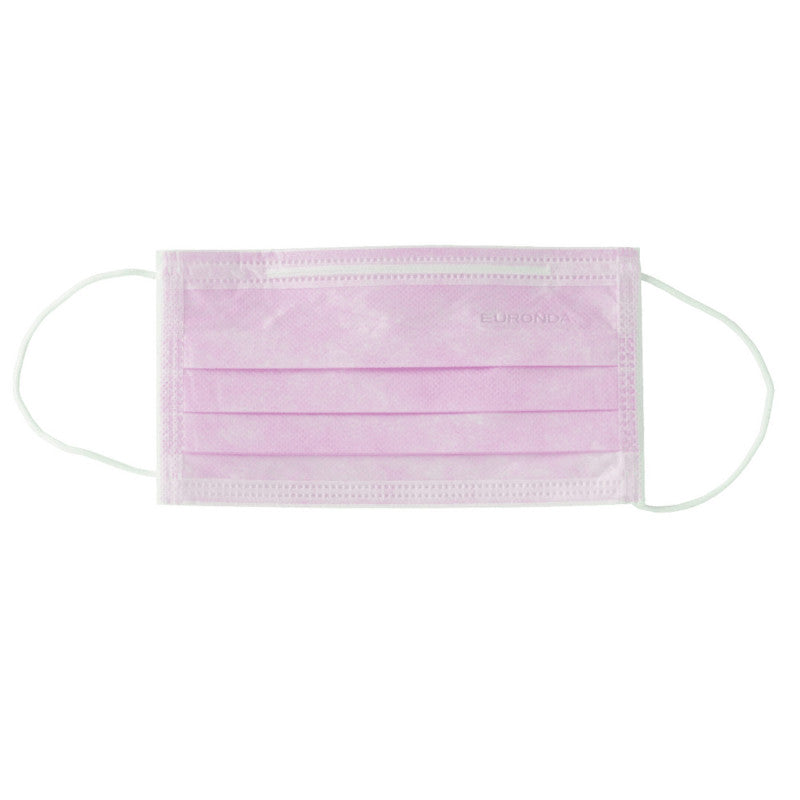 Euronda Monoart® Surgical Mask Elastic Ear Loops | Pink