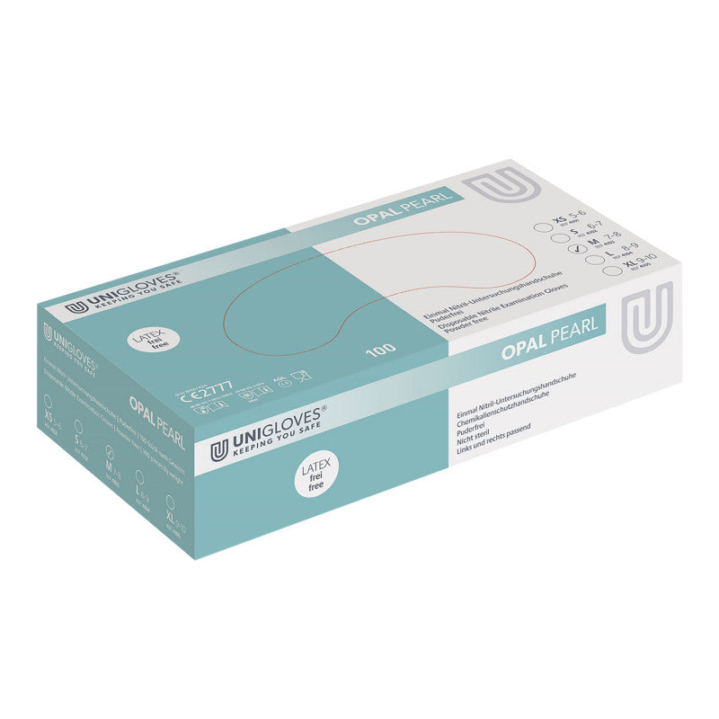 Unigloves Pearl Nitrile Gloves Opal | Xs