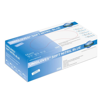 Unigloves Nitrile Gloves Soft Blue | S
